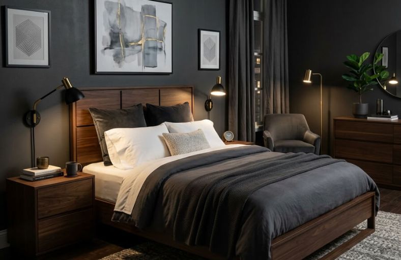 12 Beautiful Paint Colors That Work Perfectly with Dark Brown Bedroom Furniture Paint Colors That Work Perfectly with Dark Brown Bedroom