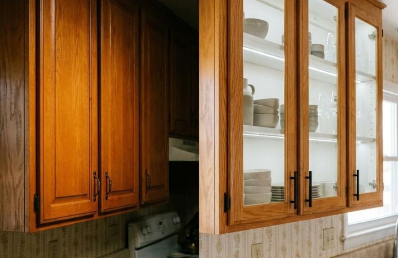 8 Simple Ways for Making Oak Kitchen Cabinets Look Modern Without Paint Making Oak Kitchen Cabinets Look Modern Without Paint