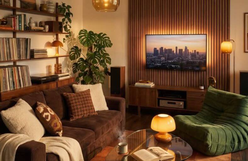 28 Warm Wood Panel Living Room Ideas for a Rich and Textured Space wood panel living room ideas