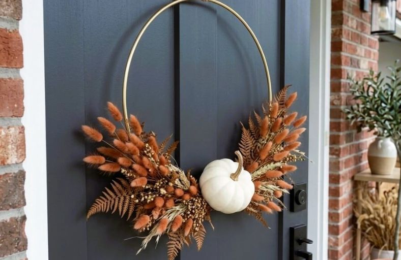 29 Cozy Fall Wreath Ideas for Your Front Door and Beyond Cozy Fall Wreath Ideas