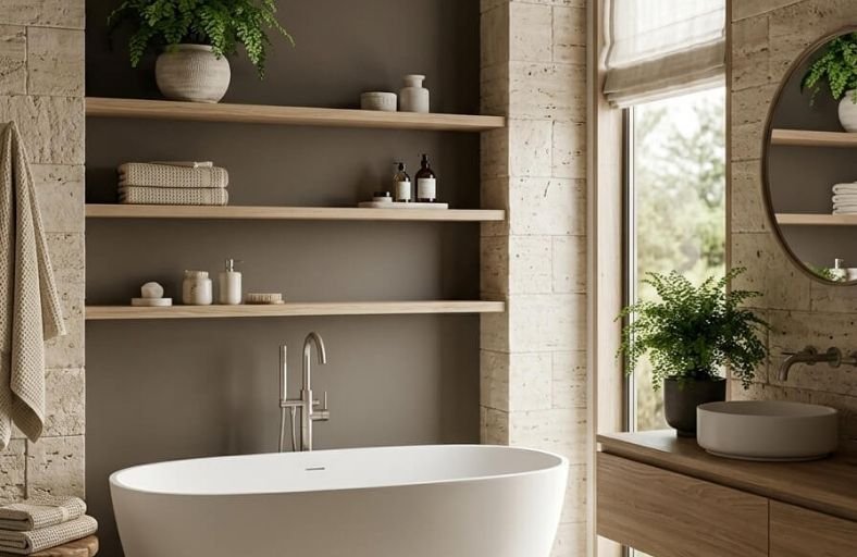 12 Beautiful Brown Paint Colors for a Cozy and Stylish Bathroom brown paint colors for bathrooms