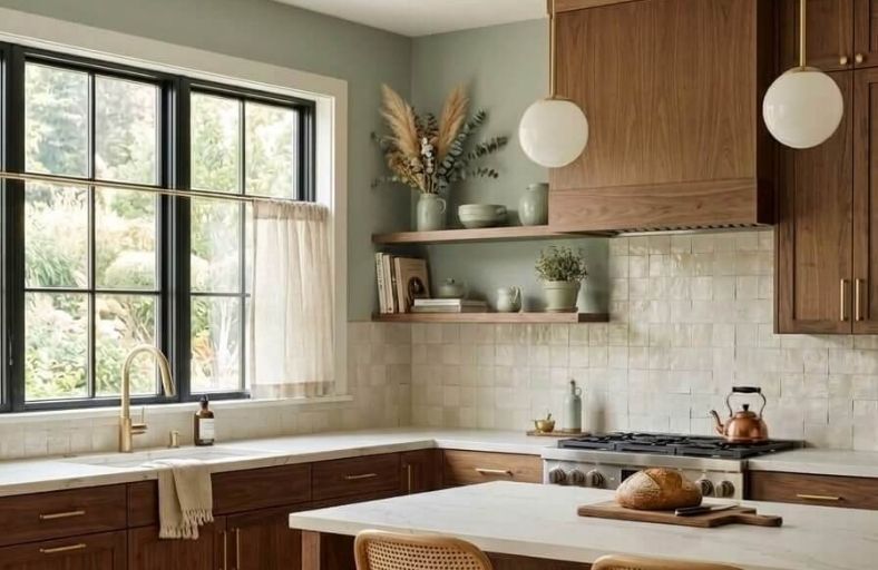 11 Perfect Kitchen Paint Colors That Go With Brown Cabinets kitchen paint colors with brown cabinets