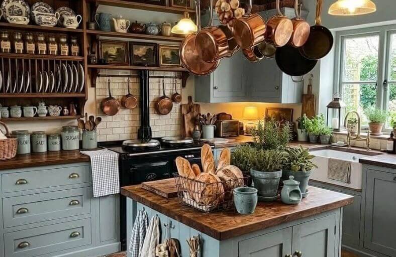 12 Beautiful Blue Grey Paint Colors for a Stylish Kitchen blue grey paint colors for kitchen